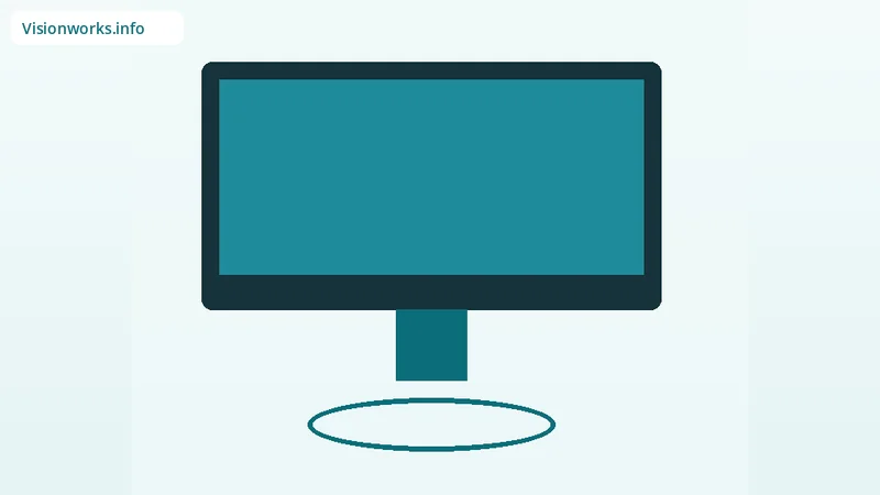 Educational screen ergonomics illustration for digital eye strain