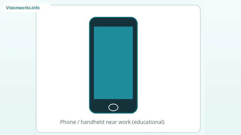 Smartphone silhouette illustrating eye comfort issues after phone use